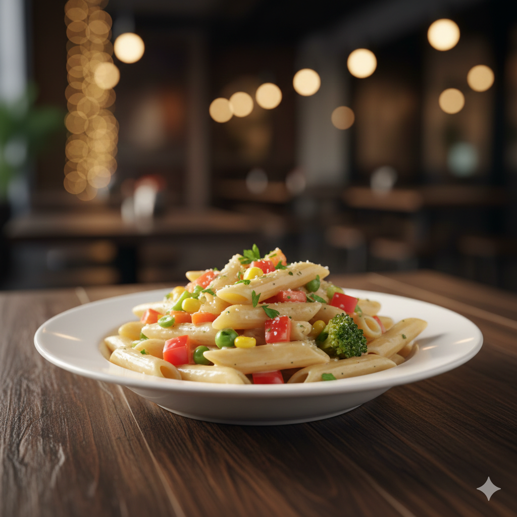 Veg White Sauce Pasta